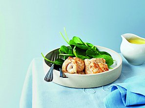 Ryba se špenátem a máslem