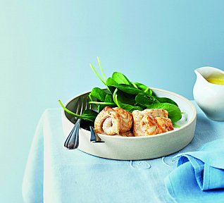 Ryba se špenátem a máslem