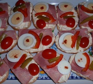 Jednoduchá šunková pomazánka