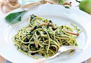 Zelené špagety