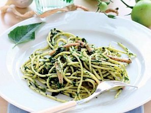 Zelené špagety