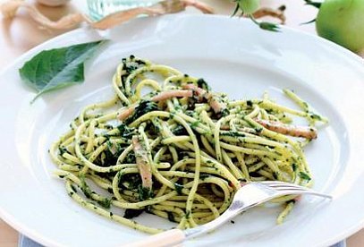 Zelené špagety