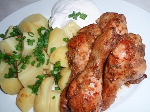 Česnekovo-zázvorové kuřecí (nejen) paličky