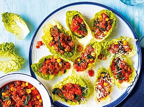 Mleté hovězí na salátu