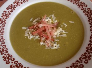Hrášková polévka - sýrová