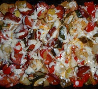 Barevný (nejen) zeleninový pekáček