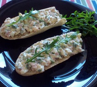 Vaječná pomazánka s rukolou