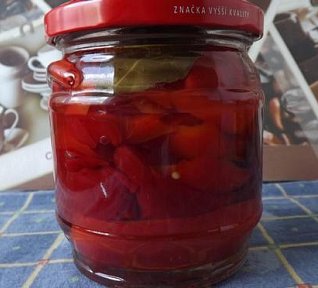 Zavařená červená paprika