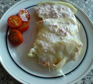 Zapečené papriky se šlehačkou