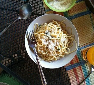 Špagety aglio olio