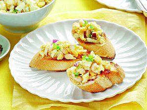 Topinky s vajíčkovou pomazánkou