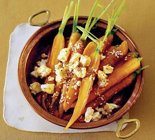 Zapékaná karotka na medu se sezamem