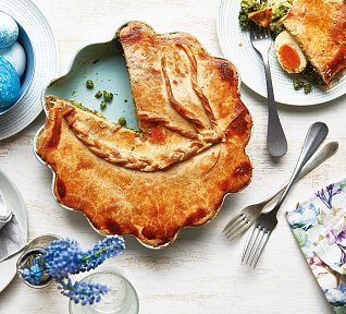 Špenátový koláč s vejci