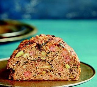 Sekaná s houbami a špenátem