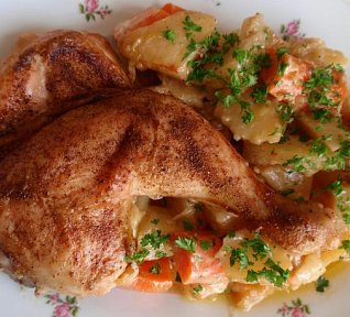 Kuře (nejen) na bramborách