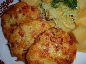 Pórkovo-šunkové placičky