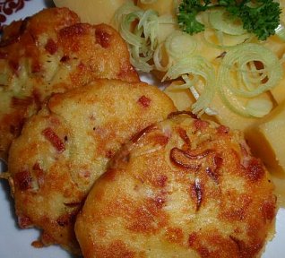 Pórkovo-šunkové placičky