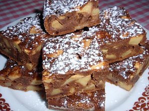 Jablečný povidlovník - mokrý koláč