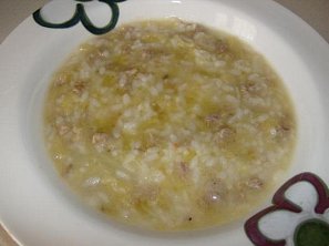 Kapustová polévka s masem a rýží Kapustová polévka s masem a rýží