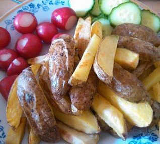 Jednoduché pečené brambory