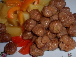 Smažené masové kuličky-Ča wan-c´