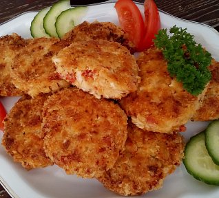 Květákovo - vločkové placičky