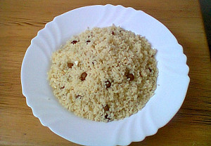 Spařená krupice (kuskus), základní recept