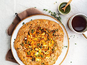 Galetka s batáty a kozím sýrem