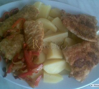 Pangasius se sušenými rajčaty a paprikami