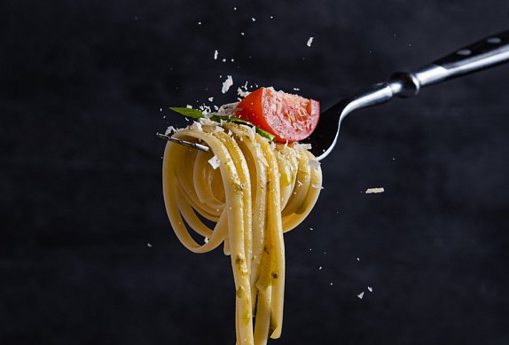 Špagety s rukolovým pestem