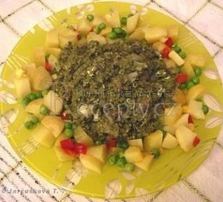 Mleté maso se špenátem