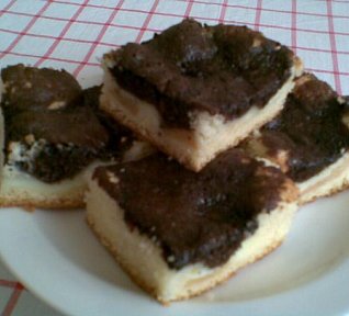 Pudinkovo-jablečné řezy