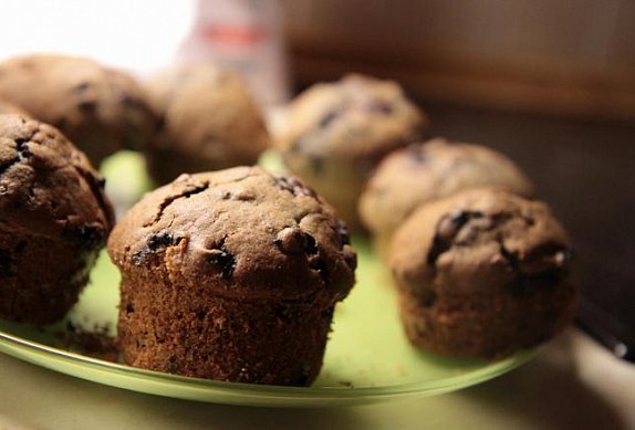 Borůvkové muffiny