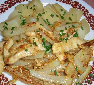 Kari kedlubna s masem - nakládaná minutka