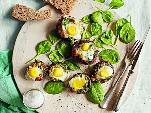 Portobello se špenátem