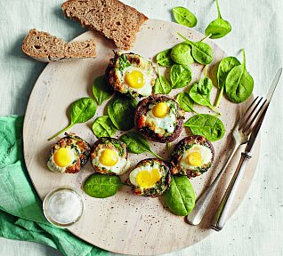 Portobello se špenátem