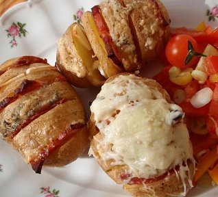 Bramborové vějíře (harmoniky)