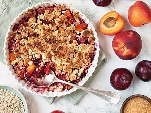 Crumble s ovocem