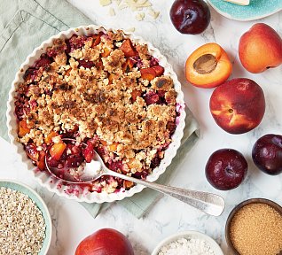 Crumble s ovocem