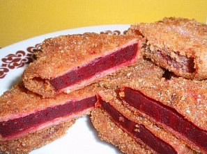 Červená řepa v trojobalu smažená