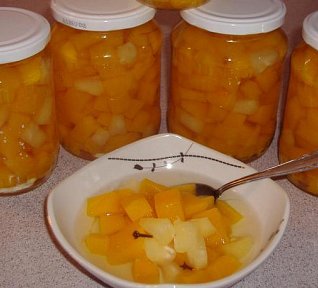 Můj dýňový kompot s ananasem