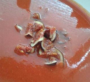 Dýňová polévka s fíkem