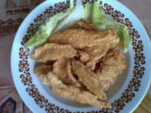 Kuřecí tyčinky s dipy