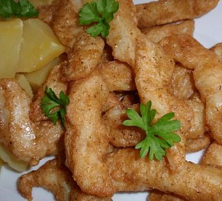 Rybí hranolky (nudličky) v těstíčku