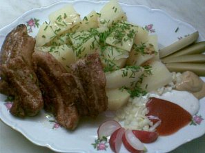 Pikantní bůčkové nudličky