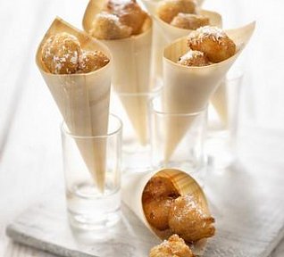 Tvarohové koblížky s jablky