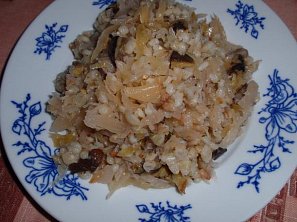 Houbové kroupy se zelím Houbové kroupy se zelím