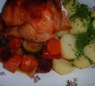 Adžika zeleninové kuře