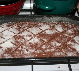 Kakaová buchta s polevou