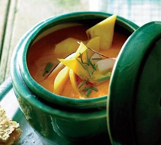 Kdoulová polévka s kokosem